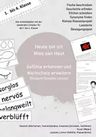 Vorschau - Arbeitsblätter - Materialpaket zu Heute bin ich von Mies van Hout - Deckblatt