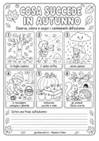 anteprima - Altro tipo di materiale - Autunno: attività didattiche, giochi e disegni da colorare - Pagina 1