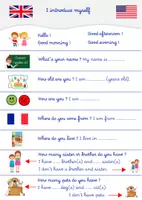 Aperçu - Feuilles d'exercices - i-introduce-myself - Page de couverture