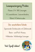 Vorschau - Stundenentwürfe - Lesespaziergang Piraten mit Lösungen (Klasse 3/4) - Seite 1