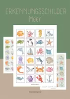 Vorschau - Mal- und Bastelvorlagen - Erkennungsschilder_Meer - Deckblatt