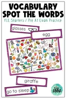 Aperçu - Apprentissages en autonomie - YLE Starters (Pre A1) SPOT THE WORDS Game - Cambridge Exam Practice - Page de couverture