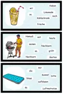 Vorschau - Arbeitsblätter - Schüttelsätze zum Thema "Der Sommer" 2-fach differenziert DaZ / Deutsch - Seite 3