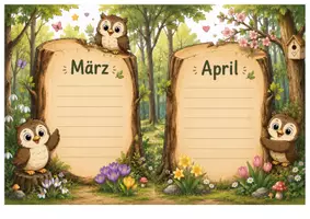 Vorschau - Präsentationen/Tafelbilder - Geburtstag - Geburtstagkalender - Klassentier Eule - Seite 2