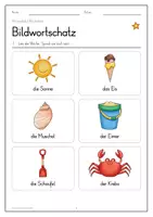 Vorschau - Arbeitsblätter - GRATIS DaZ Wimmelbild: Urlaub am Meer - Seite 2
