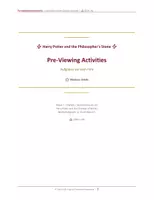 Vorschau - Arbeitsblätter - Filmanalyse Materialpaket zum 1. H.P. Film => "Kreative schriftliche Medienarbeit zum Film Harry P. und die Kammer des Schreckens" (diverse pre-, while- & post-viewing Aufgaben) - Seite 1