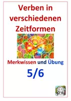 Vorschau - Arbeitsblätter - Zeitformen des Verbs (Merkwissen und Übung) - Deckblatt