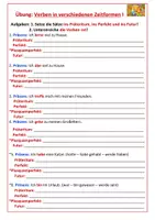 Vorschau - Arbeitsblätter - Zeitformen des Verbs (Merkwissen und Übung) - Seite 2