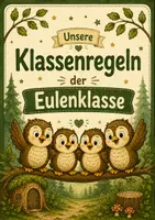 Vorschau - Präsentationen/Tafelbilder - Klassenregeln - Klassentier Eule - Deckblatt