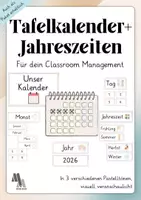 Vorschau - Fördermaterial/Inklusion - Kalender inkl. Jahreszeiten - Classroom Management - Deckblatt