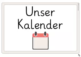 Vorschau - Fördermaterial/Inklusion - Kalender inkl. Jahreszeiten - Classroom Management - Seite 1
