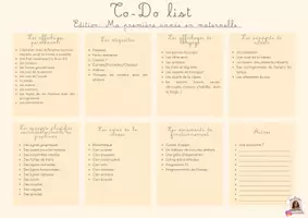 Aperçu - Outils du professeur - To-Do Maternelle -2 - Page de couverture