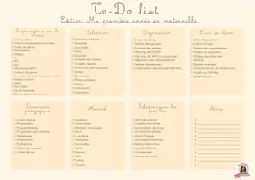 Aperçu - Outils du professeur - To-Do Maternelle -2 - Page 1