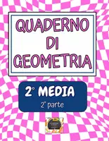 anteprima - Esercizi - Quaderno di Geometria 2° Media (2° Parte) – La similitudine, Teorema di Euclide, Cerchio e Circonferenza , Poligoni con schede di esercizi in b/n - Pagina di copertina