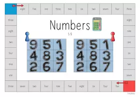 Vorschau - Spiele - Bingofelder - Numbers (3./4. Klasse, Englisch) - Seite 1