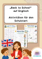 Vorschau - Arbeitsblätter - „Back to School“ auf Englisch – Aktivitäten für den Schulstart - Deckblatt