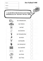 Vorschau - Arbeitsblätter - DaZ Wortschatz Fußball | Artikel der, die, das | interaktiv (H5P) + Arbeitsblätter A1 - Seite 3
