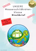 Vorschau - Arbeitsblätter - Unsere Klasse - Wasserschildkrötenklasse Steckbrief - Deckblatt