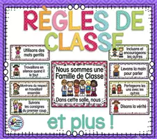 Aperçu - Affichage - La rentrée scolaire - règles de classe - cahier activités - Page de couverture