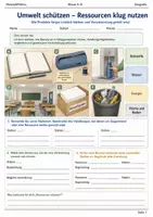 Vorschau - Arbeitsblätter - Umwelt schützen Arbeitsheft Klasse 5–6 - Deckblatt