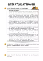 Vorschau - Arbeitsblätter - Literaturgattungen im Überblick - Seite 1