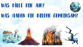 Vorschau - Präsentationen/Tafelbilder - Naturkatastrophen vs Naturgefahren - Einstieg - Deckblatt