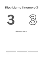 anteprima - Esercizi - Kit Il Mio Primo Numero: 3 - Conteggio e Pregrafismo (7 Pagine) - Pagina 2