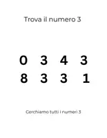 anteprima - Esercizi - Kit Il Mio Primo Numero: 3 - Conteggio e Pregrafismo (7 Pagine) - Pagina 3