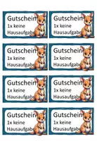 Vorschau - Poster - Editierbare Hausaufgaben Gutscheine für Kängurus - Seite 2