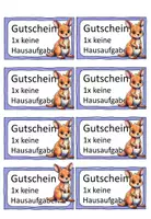 Vorschau - Poster - Editierbare Hausaufgaben Gutscheine für Kängurus - Seite 3