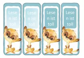 Vorschau - Poster - Erdmännchenklasse: Editierbares Lesezeichen Motivation - Seite 2