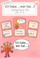 Vorschau - Spiele - Ich habe... - Wer hat... ? - Zahlenraum 100 - ZE +/- E - Deckblatt