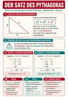 Vorschau - Arbeitsblätter - Satz des Pythagoras komplett – 5 Materialien: Arbeitshefte, Aufgaben & Spickzettel - Seite 1