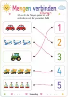 Vorschau - Arbeitsblätter - Mengen_verbinden_Fahrzeuge - Seite 1
