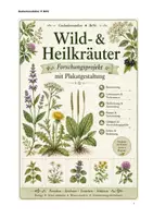 Vorschau - Stundenentwürfe - Wild und Heilkraeuter der Region, Forschungsprojekt mit Plakatgestaltung - Deckblatt
