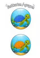 Vorschau - Mal- und Bastelvorlagen - Unsere Klasse - Wasserschildkrötenklasse Gruppenkarten - Seite 3