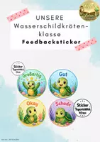 Vorschau - Bildkarten - Unsere Klasse - Wasserschildkrötenklasse Sticker - Deckblatt