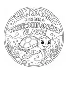 Vorschau - Arbeitsblätter - Unsere Klasse - Wasserschildkrötenklasse Logo - Seite 3