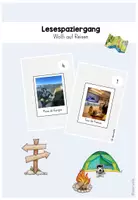 Vorschau - Arbeitsblätter - Lesespaziergang zu den Sommerferien - Wolfi auf Reisen - Deckblatt