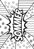 Vorschau - Arbeitsblätter - Ausmalbilder Sommer Pop Art | Kunst | Klasse 1 - 4 | Kopiervorlage - Seite 3