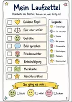 Vorschau - Arbeitsblätter - Goldene Regel Klasse 1 -2 Freundlich Handeln Lernen - Seite 1