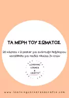Προεπισκόπηση - Flashcards - Τα μέρη του σώματος - Εκπαιδευτικές Κάρτες - Εξώφυλλο
