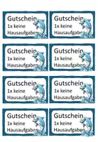 Vorschau - Merkblätter - Hausaufgaben Gutscheine für die Delfinklasse - Seite 2