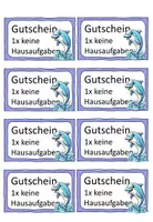 Vorschau - Merkblätter - Hausaufgaben Gutscheine für die Delfinklasse - Seite 3