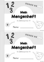 Vorschau - Arbeitsblätter - Miniheft: Mengen im ZR 10 - zählen, zuordnen, darstellen (Zahlvorstellung, Klasse 1) - Seite 3