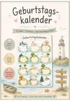 Vorschau - Mal- und Bastelvorlagen - Geburtstagskalender Plakat Inseln - Deckblatt