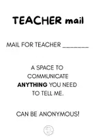 anteprima - Altro tipo di materiale - Teacher Mail - Classroom Communication Box - Pagina 3