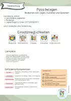 Vorschau - Stationenlernen - Pizza belegen / Bildkarten & Legeaufträge für DaZ, Vorschule und Freiarbeit / Kita - Seite 2