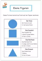 Vorschau - Arbeitsblätter - Ebene Figuren | Geometrische Formen erkennen & benennen | Geometrie | Mathematik 1.-2. Klasse - Seite 1