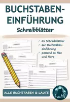 Vorschau - Arbeitsblätter - Schreibblätter zur Buchstabeneinführung – Deutsch Klasse 1 | passend zu Flex und Flora - Deckblatt